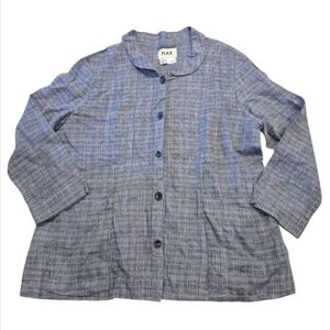 Flax Linen Tunic Shirt in size XL 100% Linen SIZE 1G